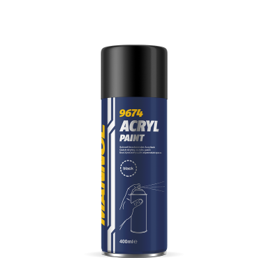 MANNOL Acryl Paint Black 400ml 9674 product image 2