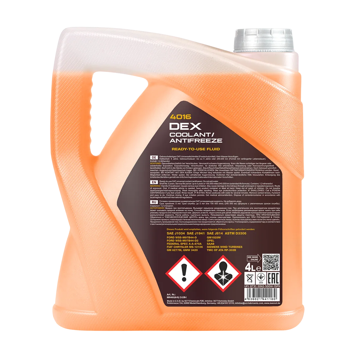 MANNOL DEX Coolant / Antifreeze 4016 4 L product image 2
