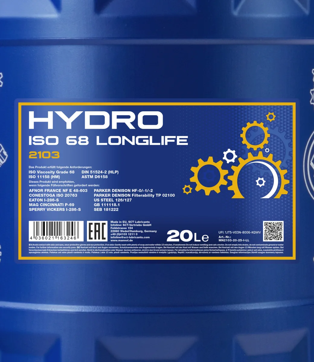 MANNOL Hydro ISO 68 2103 20L product image 2