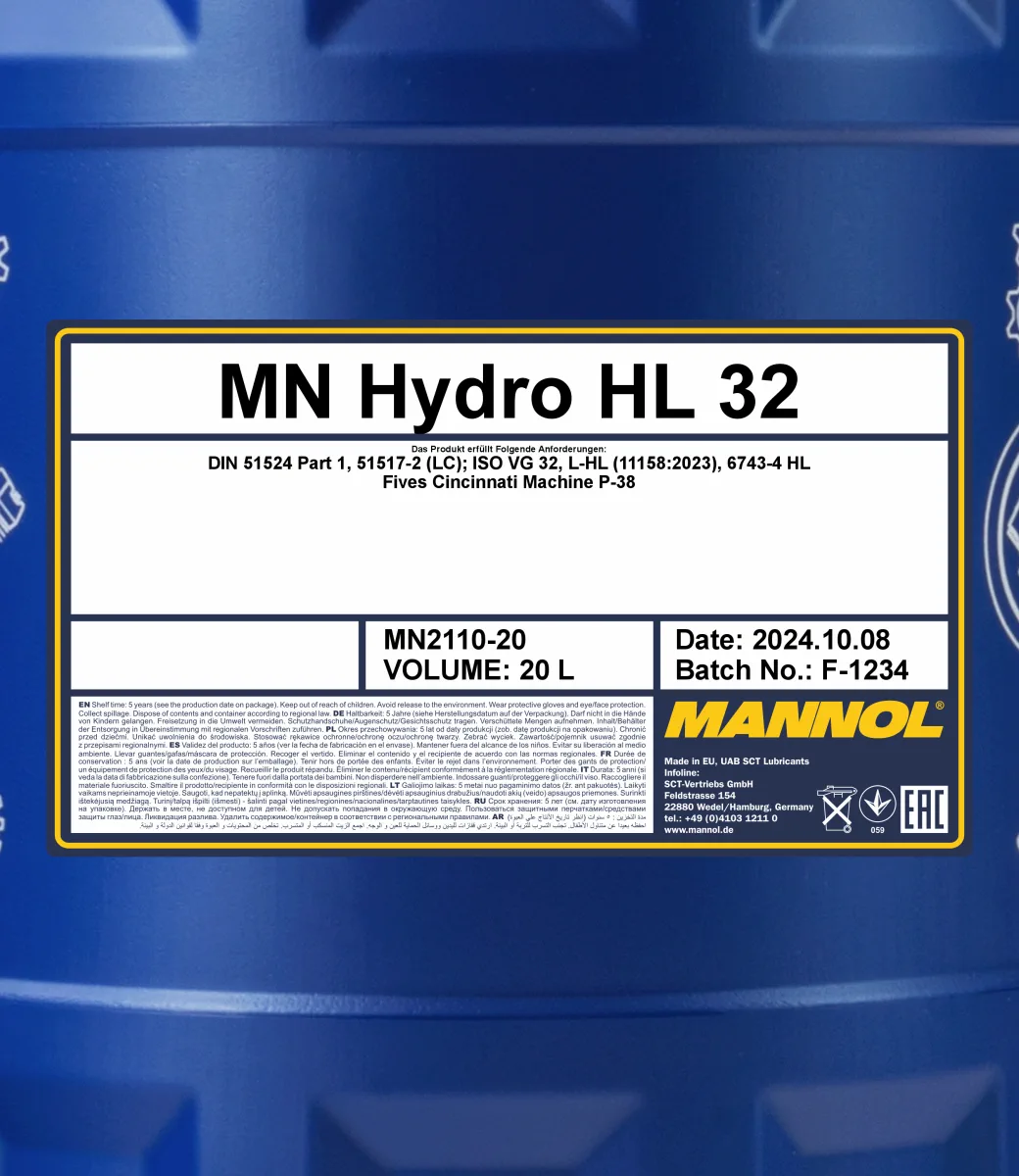 MANNOL Hydro HL ISO 32 2110 20 L product image 2