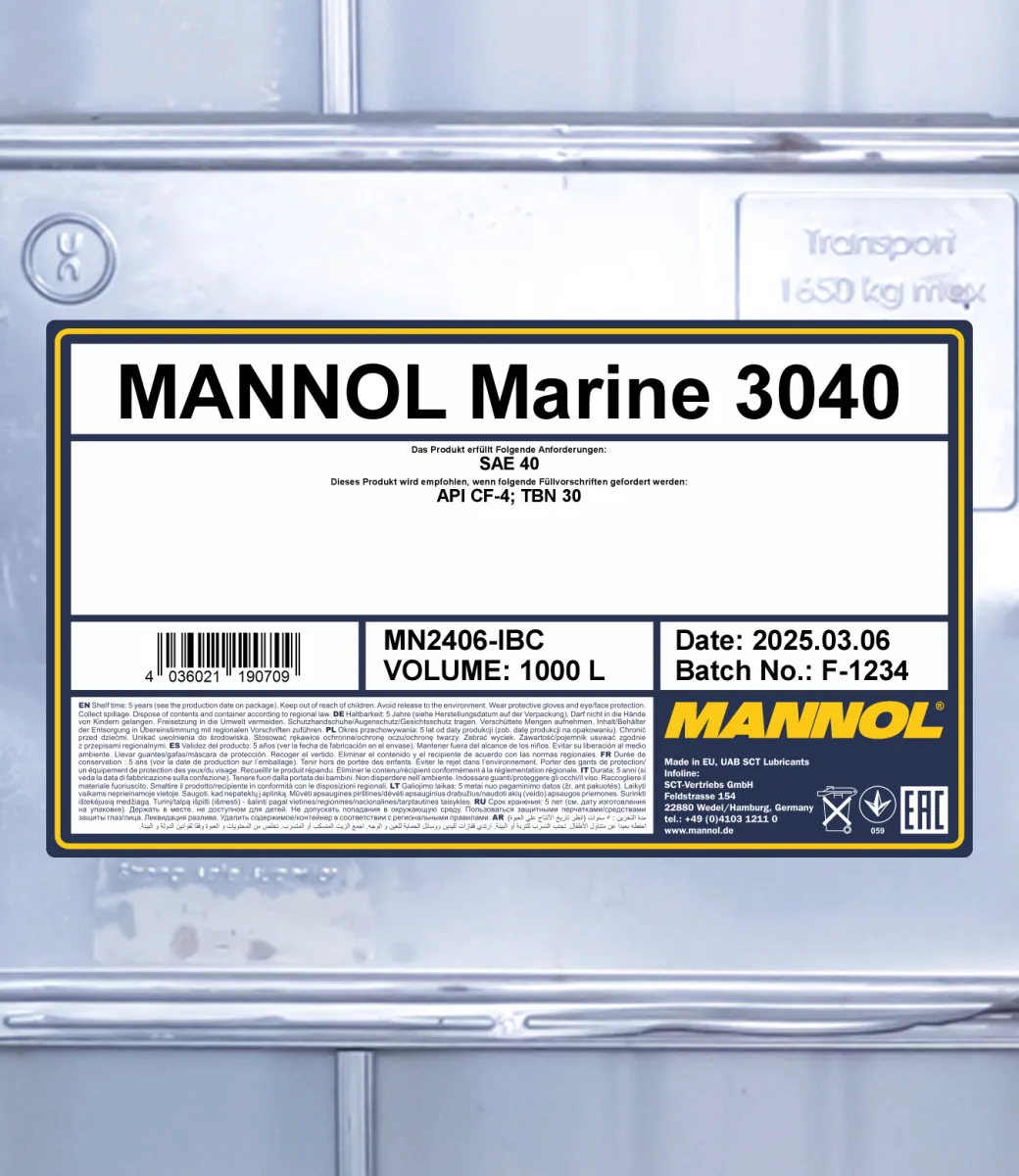 MANNOL Marine 3040 2406 1000L product image 2