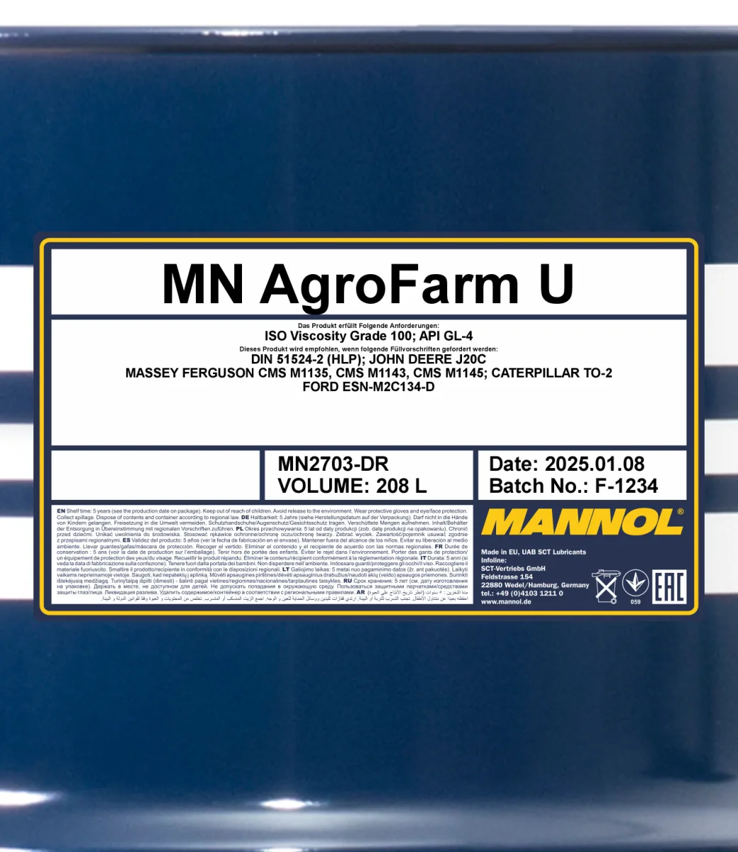 MANNOL AgroFarm U 2703 208L product image 2
