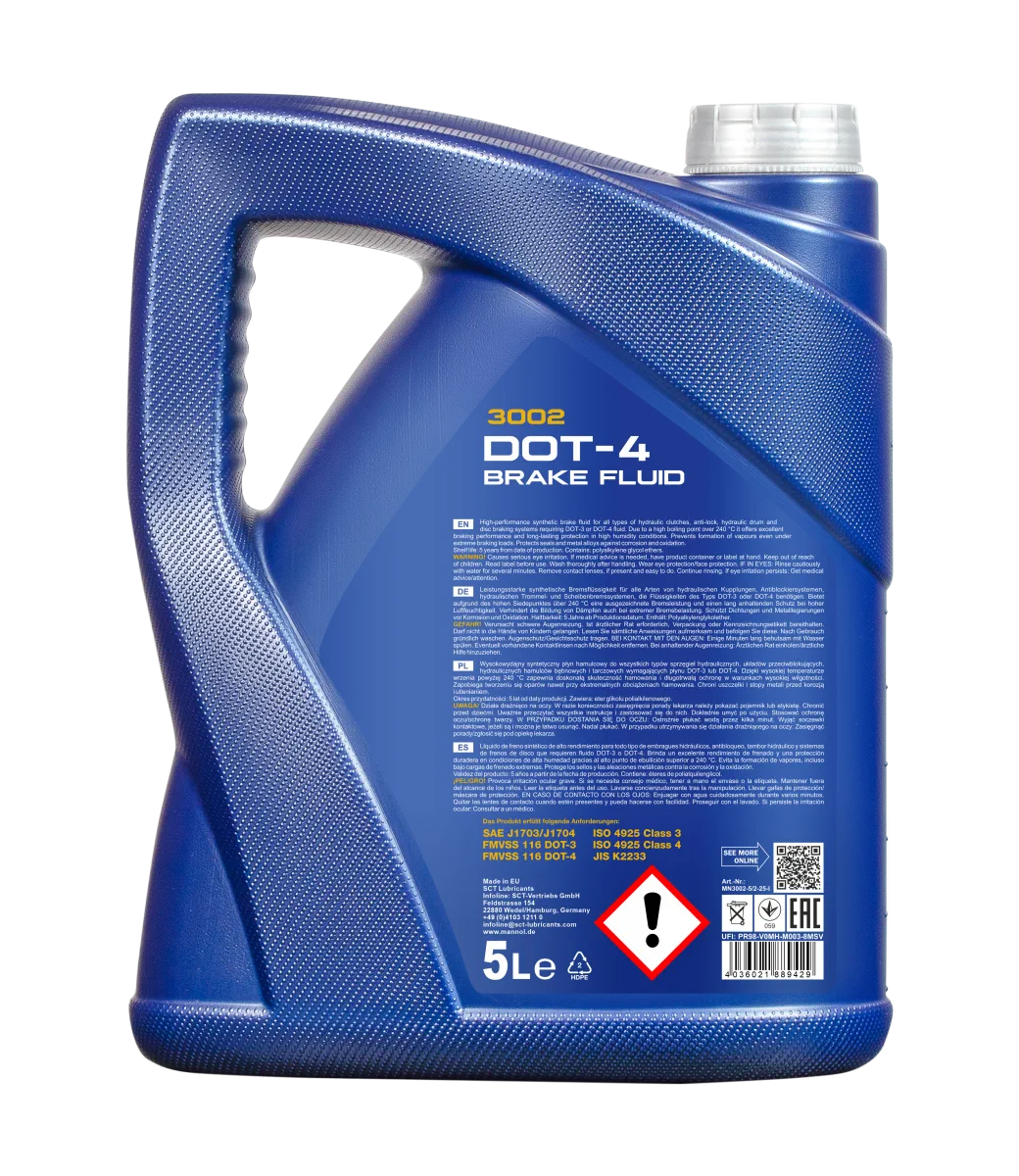 MANNOL Brake Fluid DOT-4 3002 5L product image 2