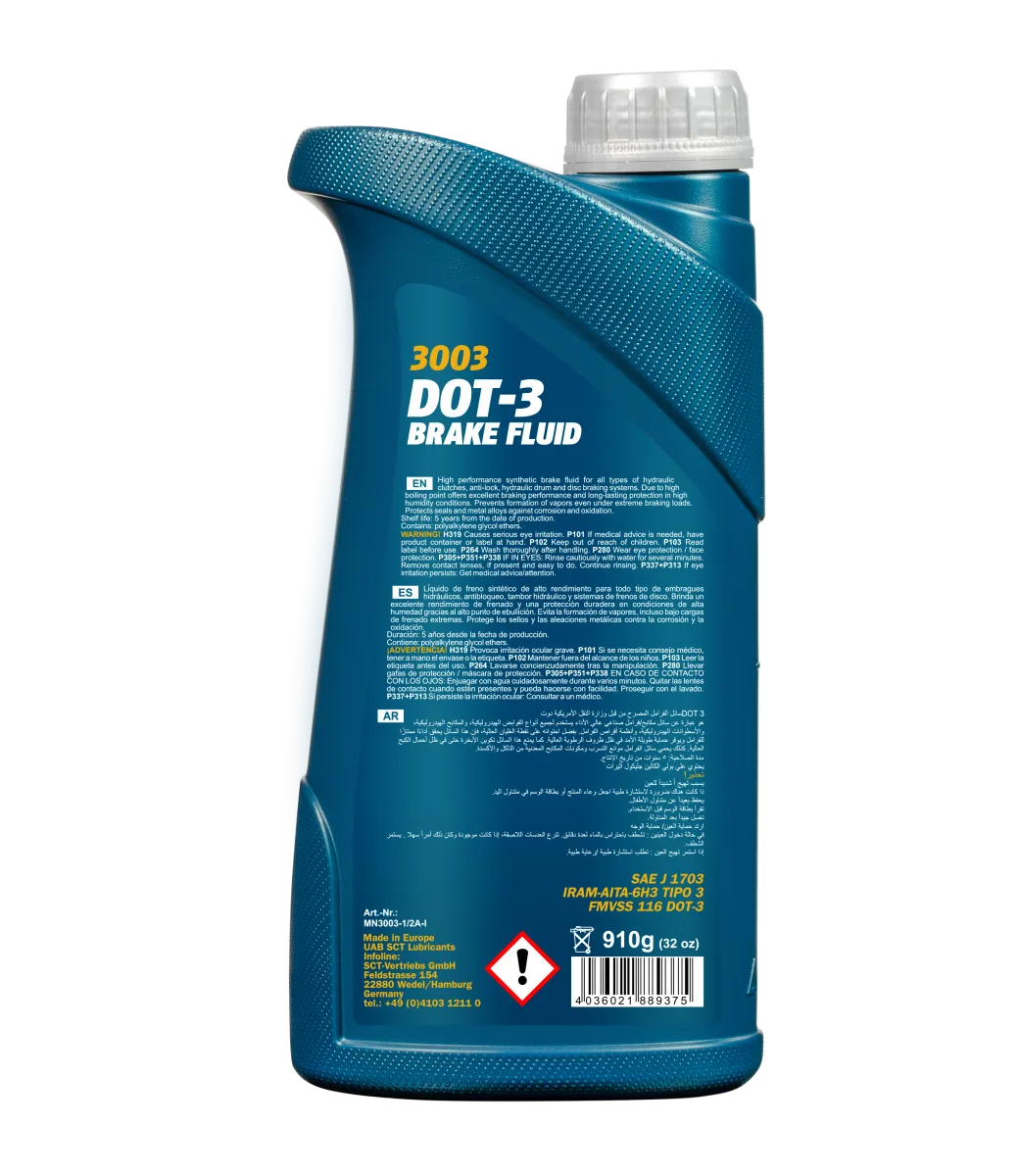 MANNOL Brake Fluid DOT-3 3003 1L product image 2