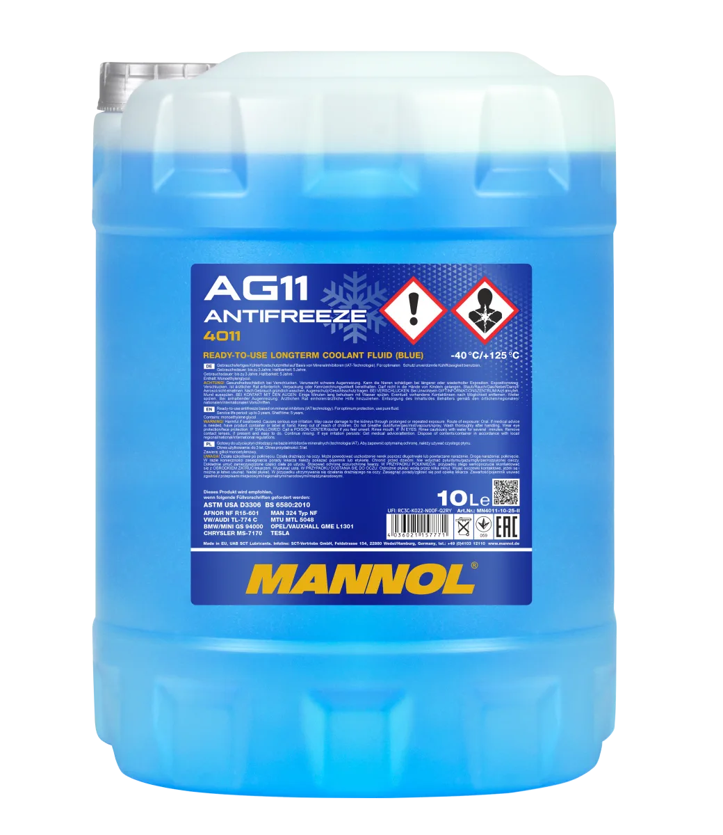 MANNOL Antifreeze AG11 (-40 C) Longterm 4011 صورة المنتج