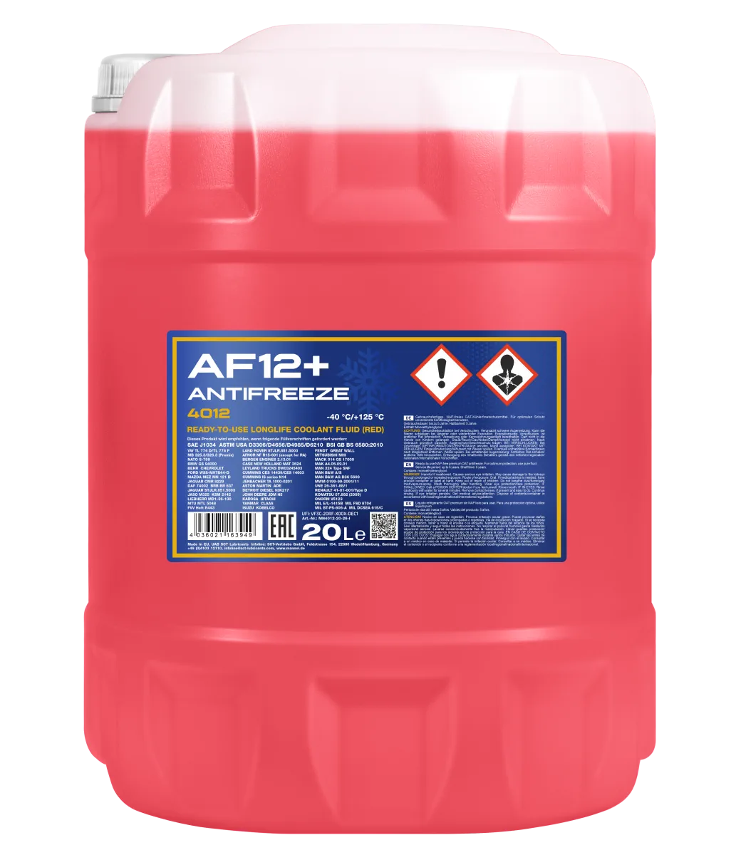 MANNOL Antifreeze AF12+ (-40 C) Longlife 4012 20L product image