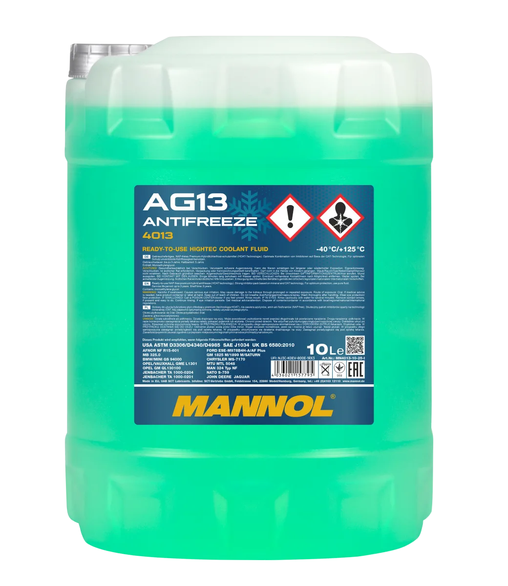 MANNOL Antifreeze AG13 (-40 C) Hightec 4013 10L product image