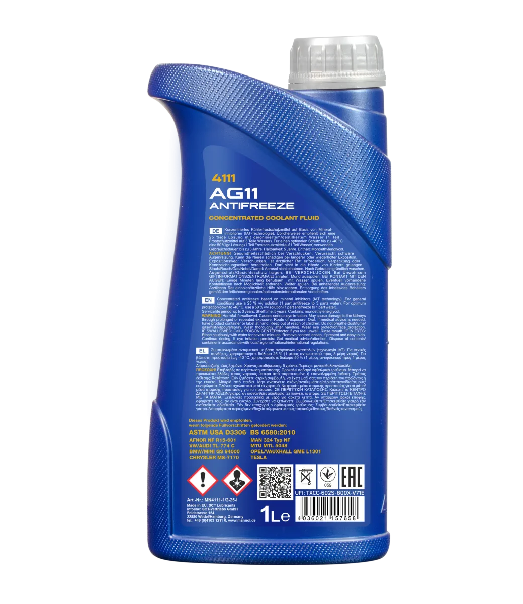 MANNOL Antifreeze AG11 Longterm 4111 1L product image 2