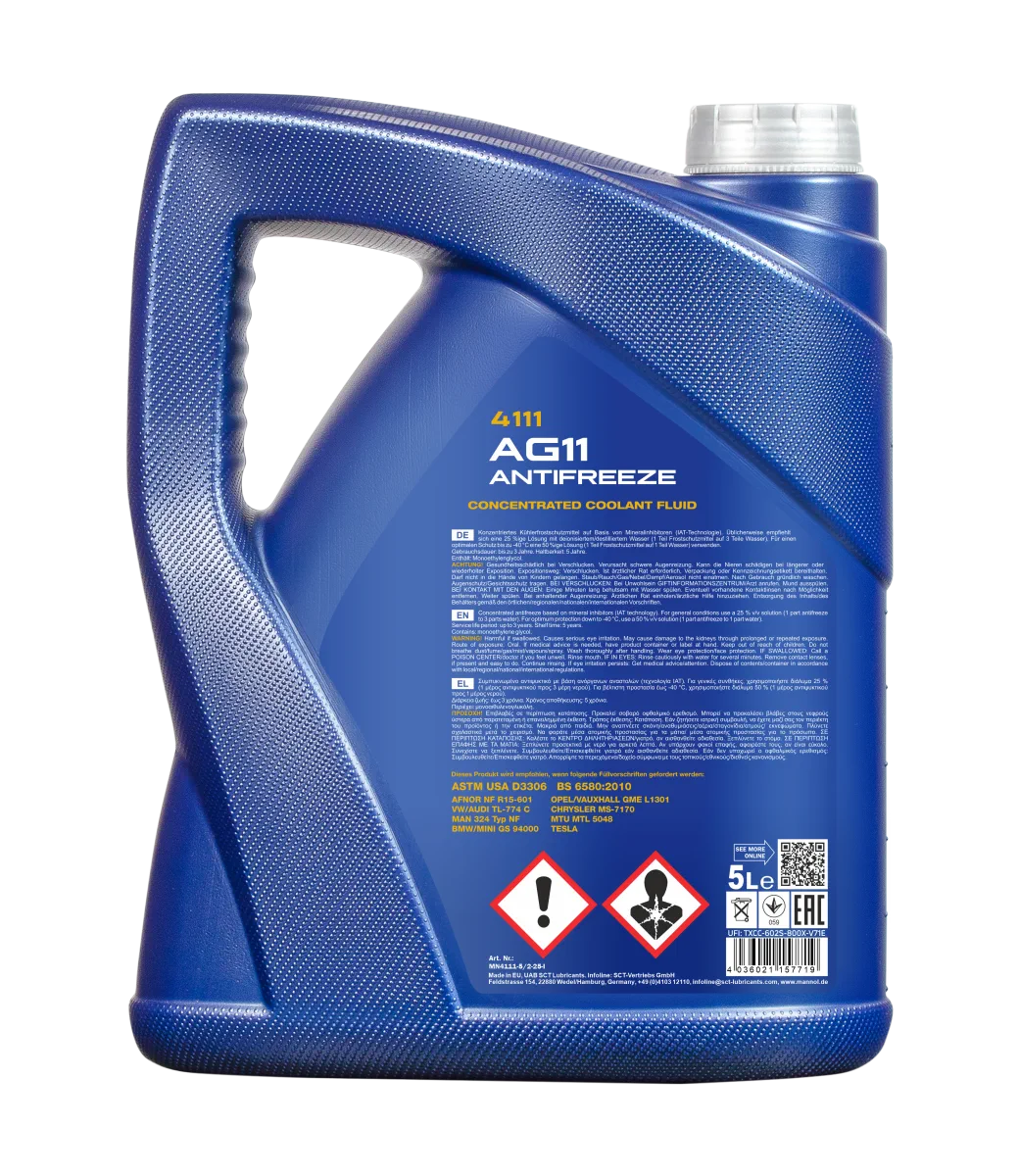 MANNOL Antifreeze AG11 Longterm 4111 5L product image 2