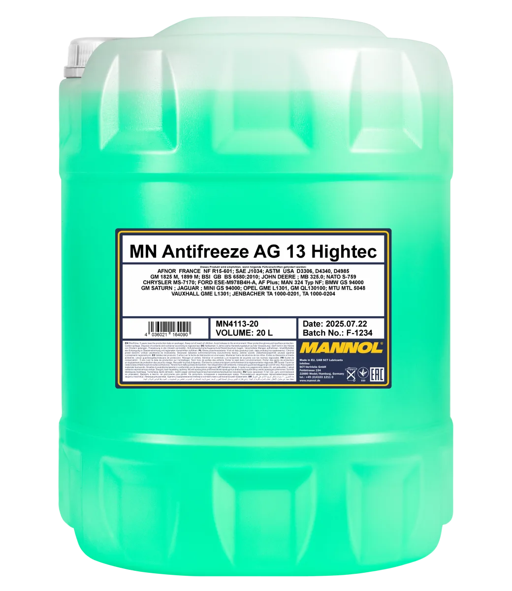 MANNOL Antifreeze AG13 Hightec 4113 20L product image