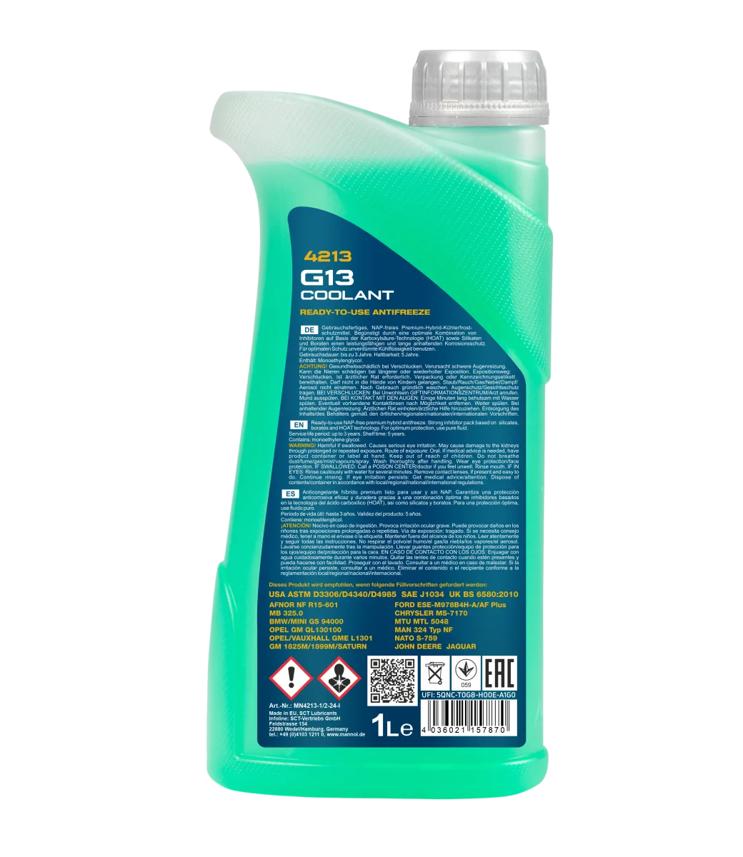 MANNOL Coolant G13 4213 1L product image 2