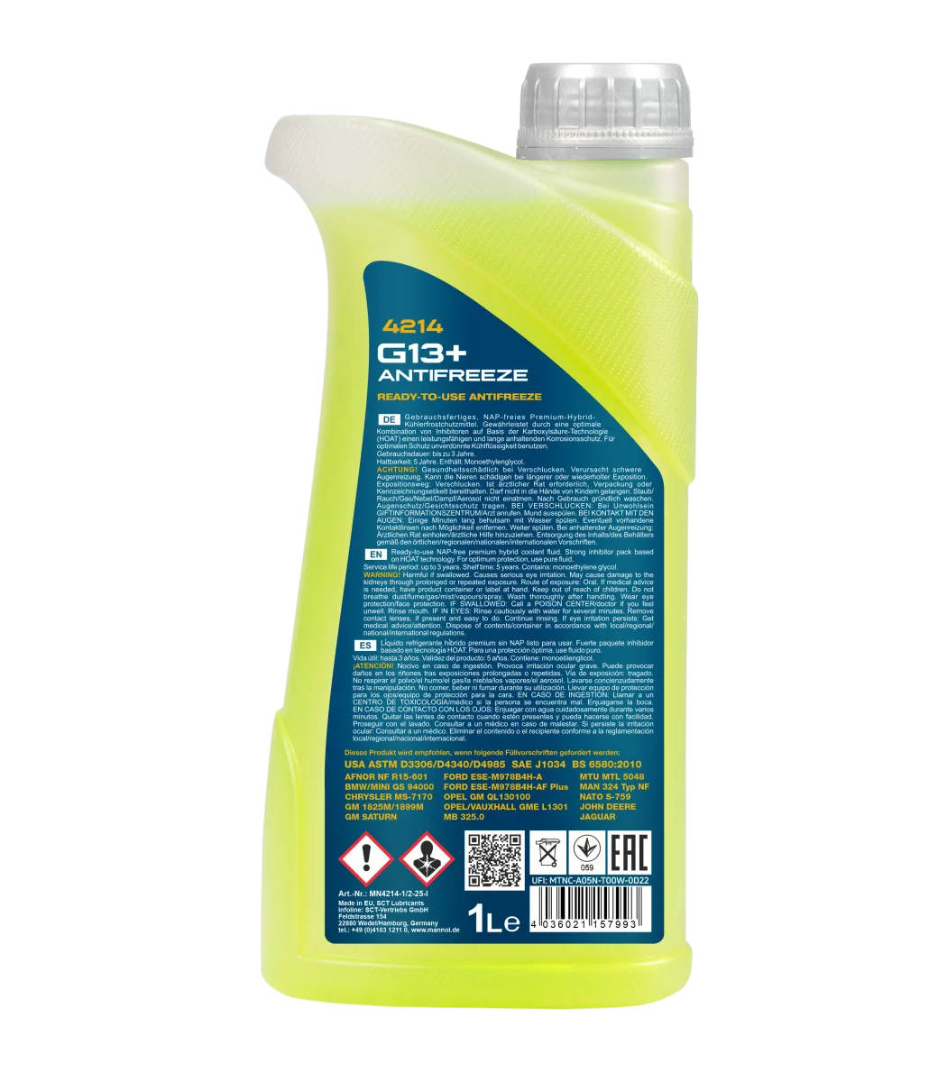 MANNOL Coolant G13+ 4214 1L product image 2