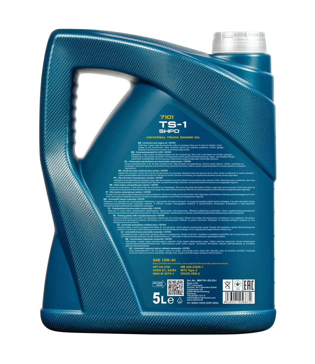 MANNOL TS-1 SHPD 15W-40 7101 5L product image 2