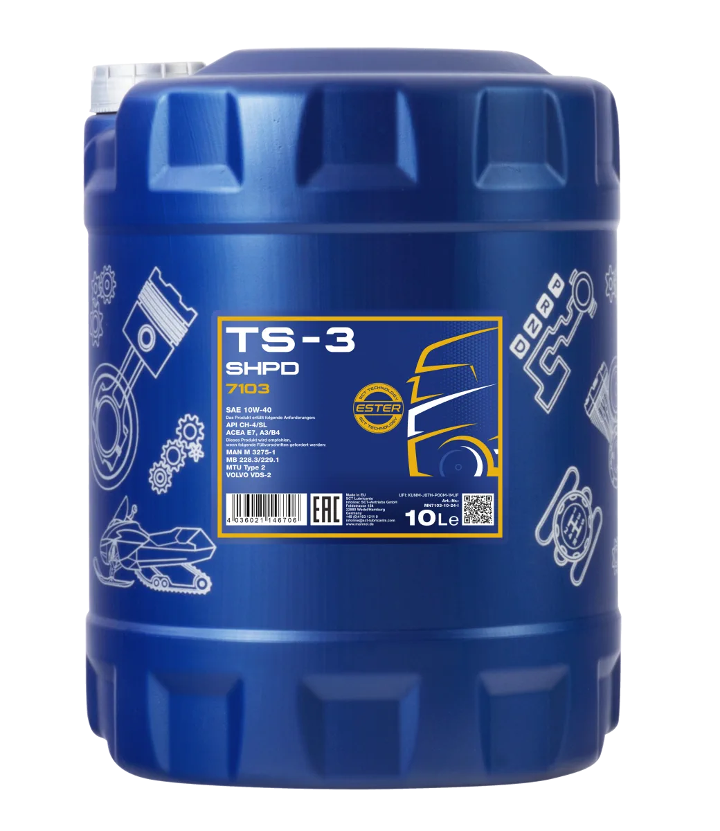 MANNOL TS-3 SHPD 10W-40 7103 5 L product image