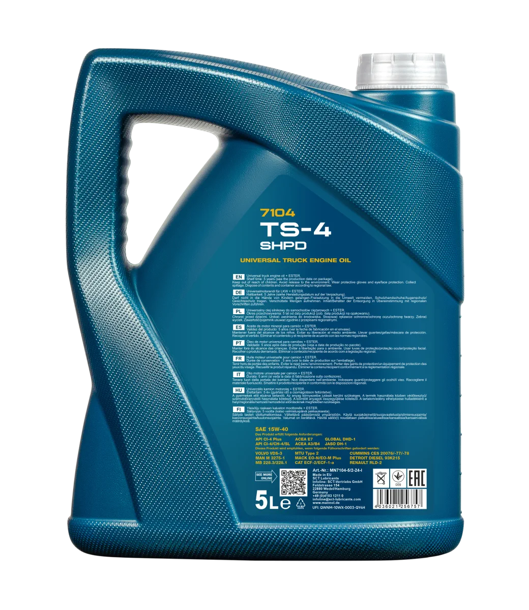 MANNOL TS-4 SHPD 15W-40 7104 5L product image 2