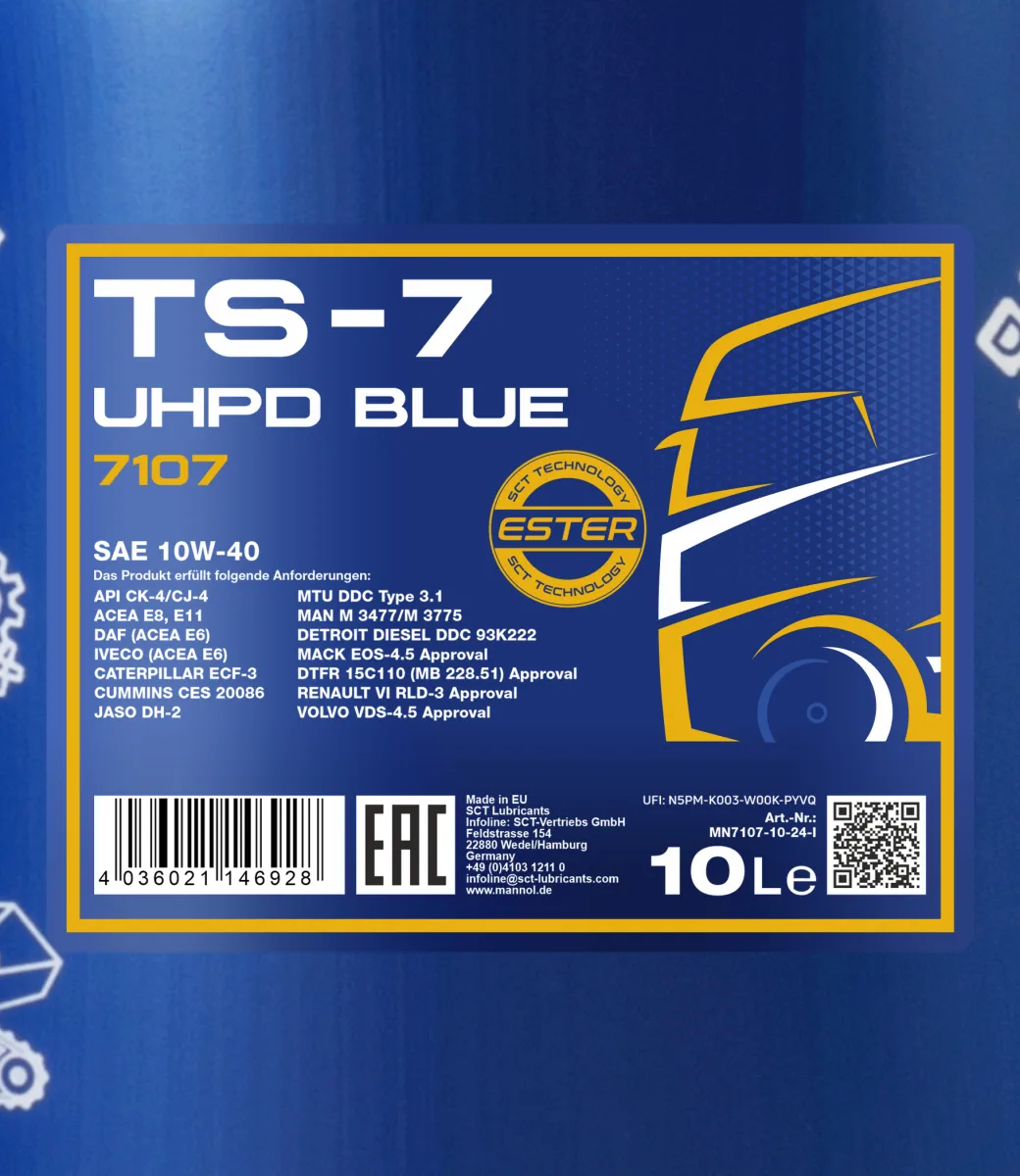 MANNOL TS-7 UHPD 10W-40 Blue 7107 10L product image 2
