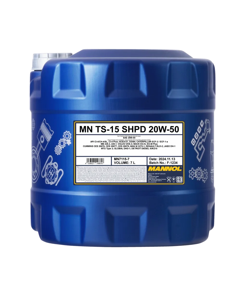 MANNOL TS-15 SHPD 20W-50 7115 7L product image