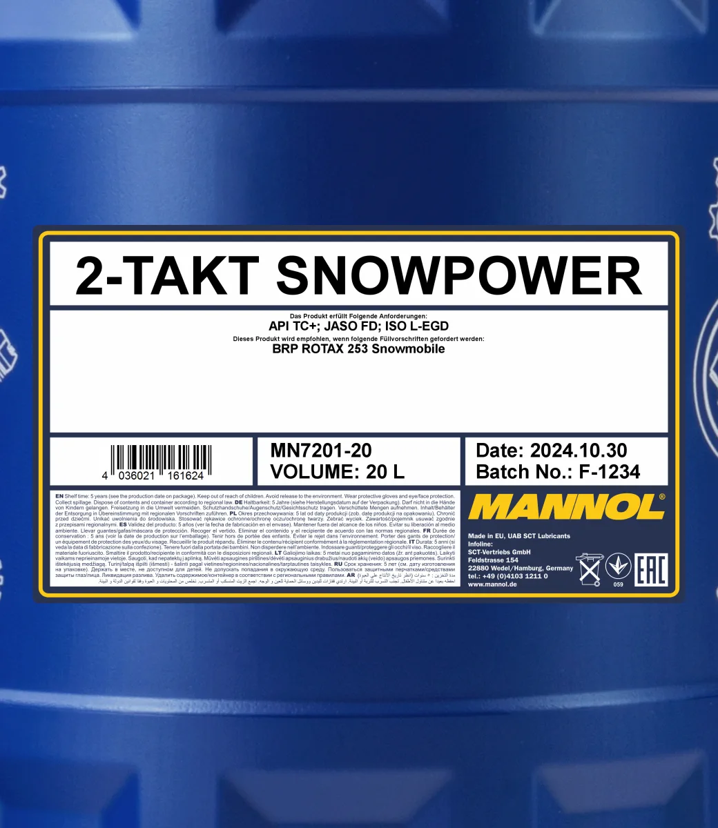 MANNOL 2-Takt Snowpower 7201 20L product image 2