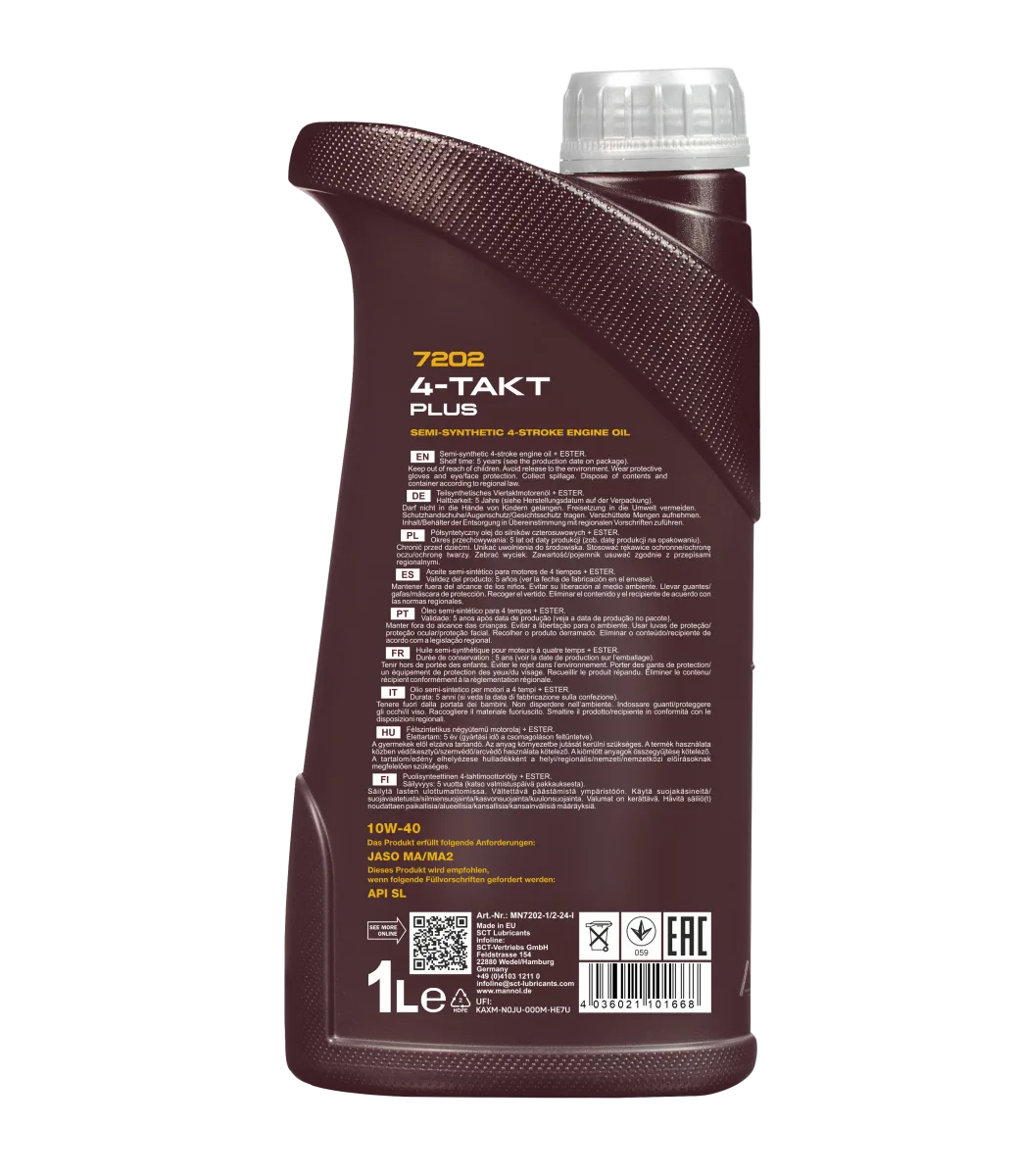 MANNOL 4-Takt Plus 10W-40 7202 1L product image 2