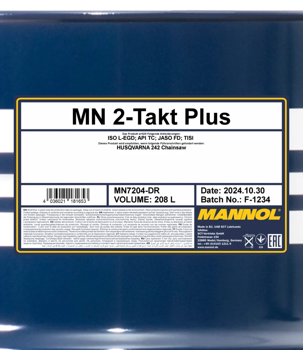 MANNOL 2-Takt Plus 7204 208L product image 2