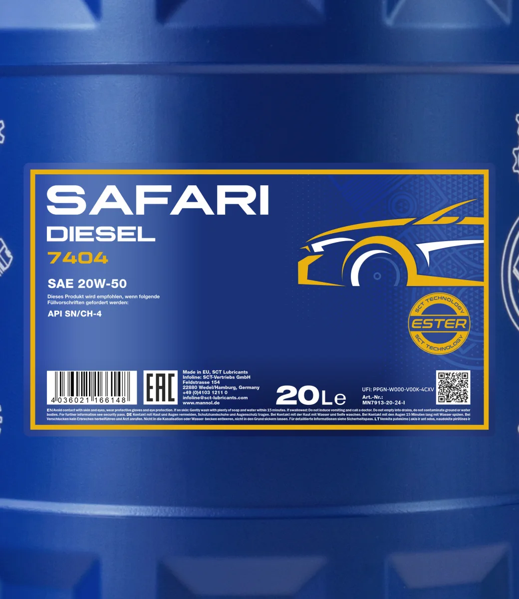 MANNOL Safari 20W-50 7404 20L product image 2