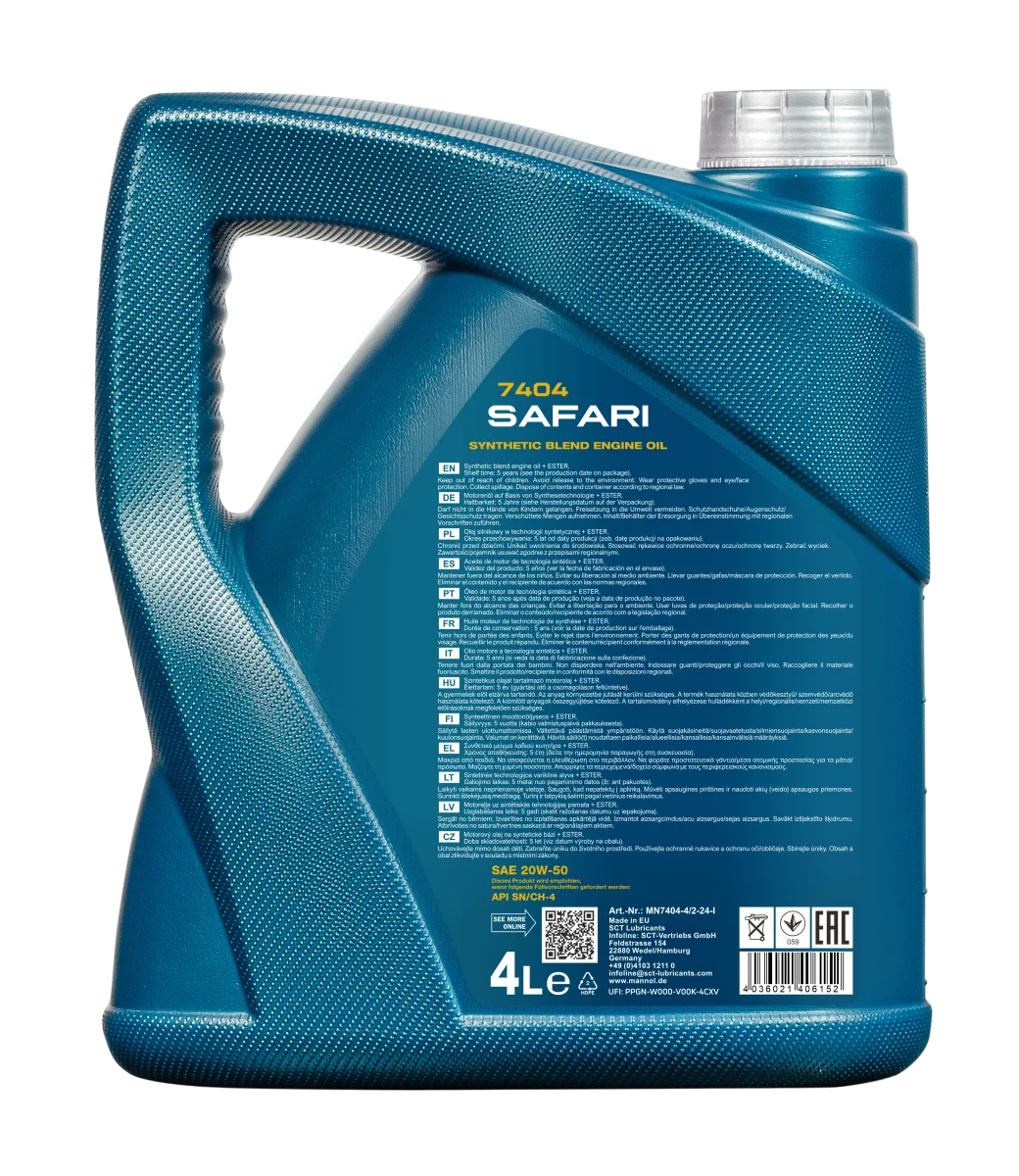 MANNOL Safari 20W-50 7404 4L product image 2