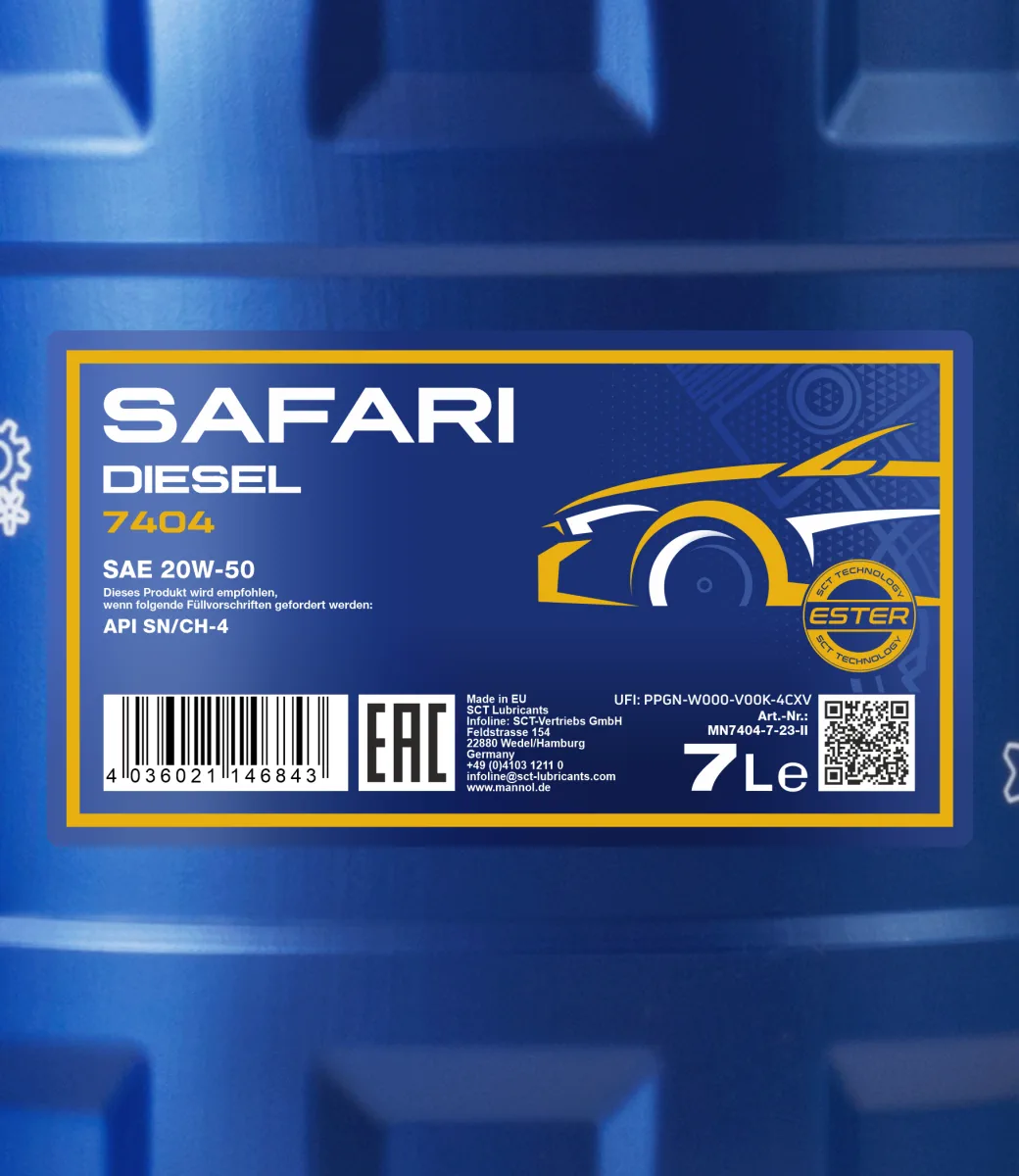 MANNOL Safari 20W-50 7404 7L product image 2