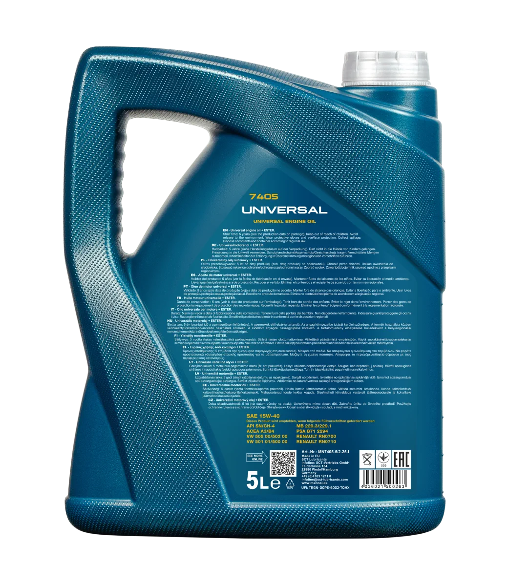 MANNOL Universal 15W-40 7405 5L product image 2