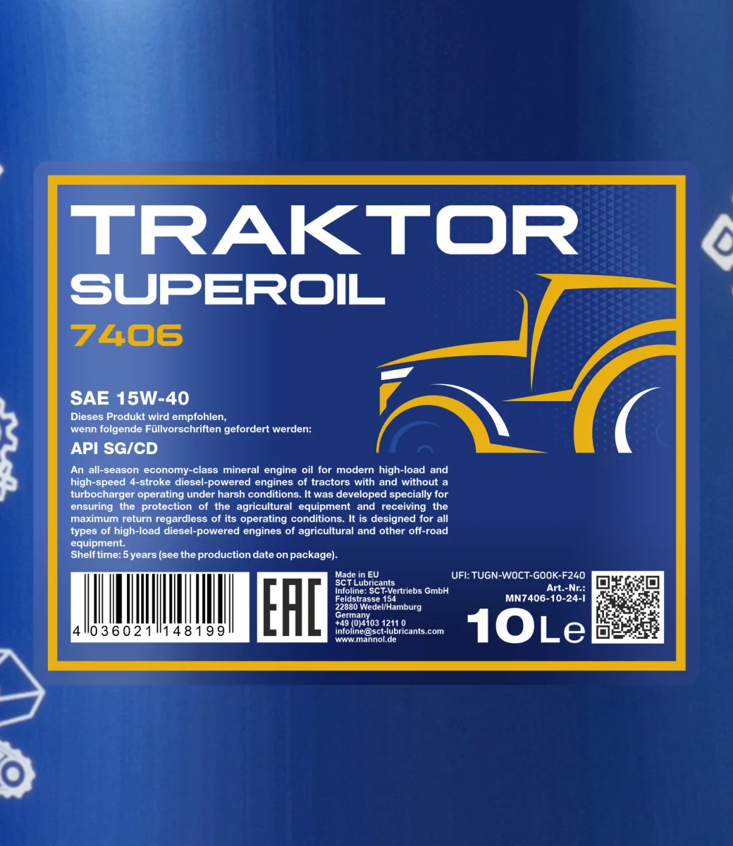 MANNOL Traktor Superoil 15W-40 7406 مصنوعات تصویر 2