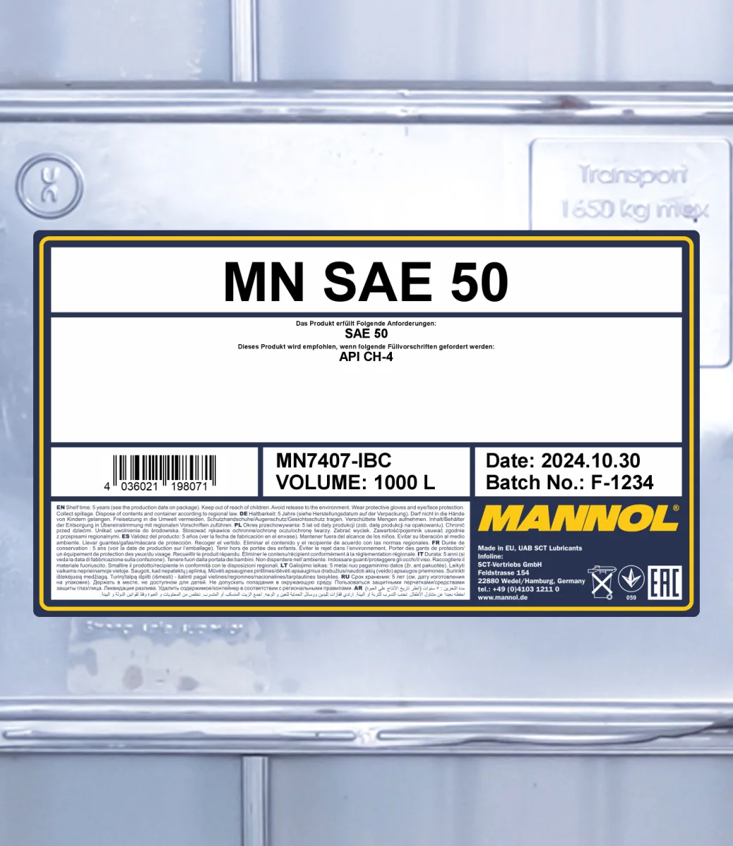 MANNOL SAE 50 7407 1000L product image 2