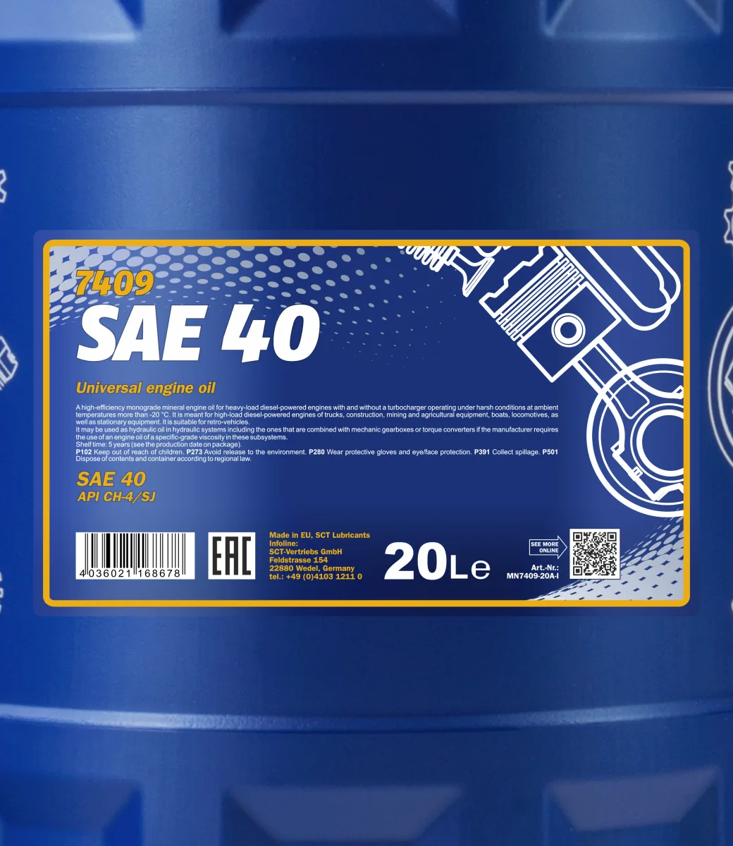 MANNOL SAE 40 7409 20L product image 2