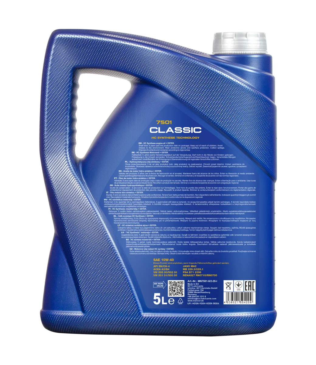 MANNOL Classic 10W-40 7501 5L product image 2