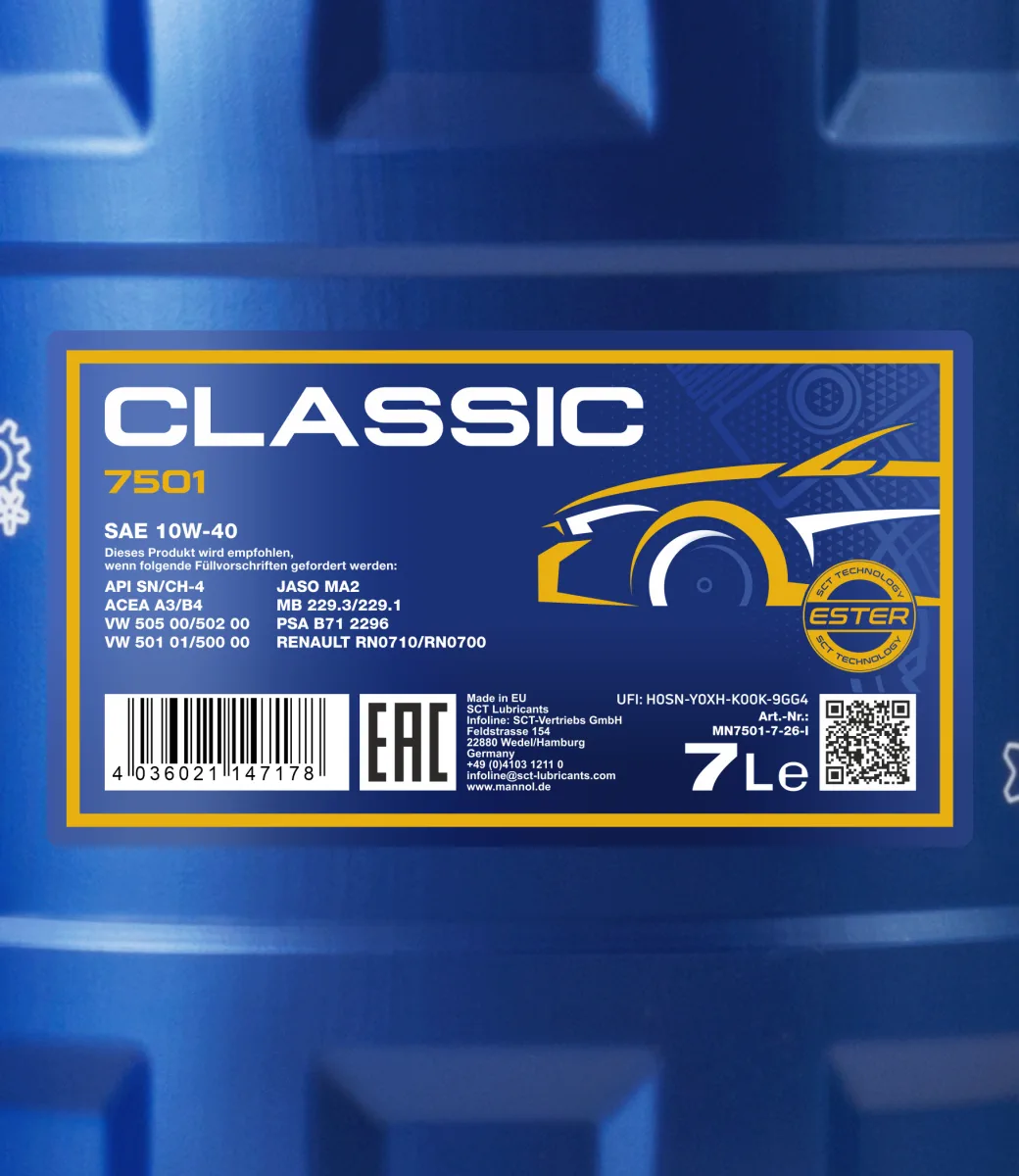 MANNOL Classic 10W-40 7501 7L product image 2