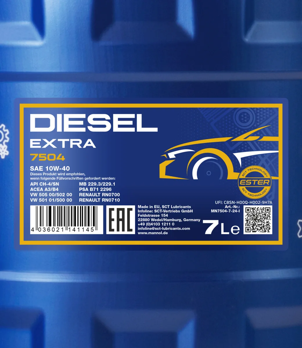 MANNOL Diesel Extra 10W-40 7504 صورة المنتج 2
