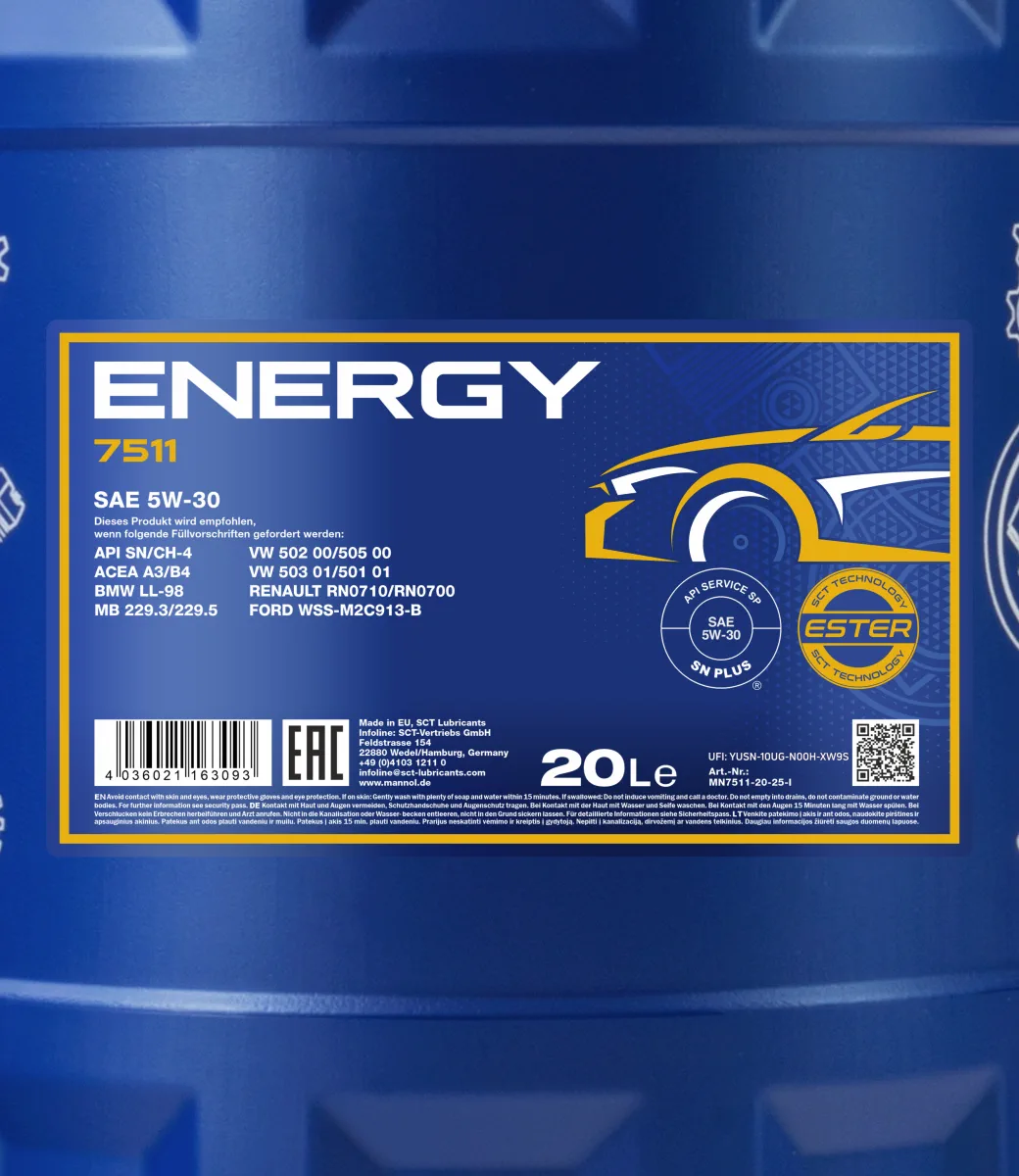 MANNOL Energy 5W-30 7511 20L product image 2