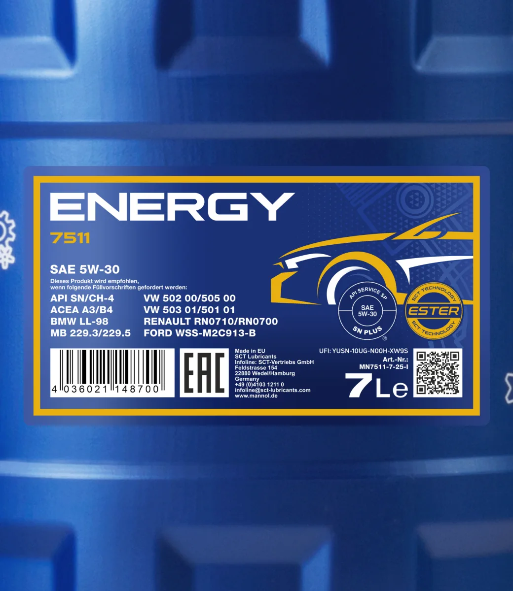 MANNOL Energy 5W-30 7511 7 L product image 2