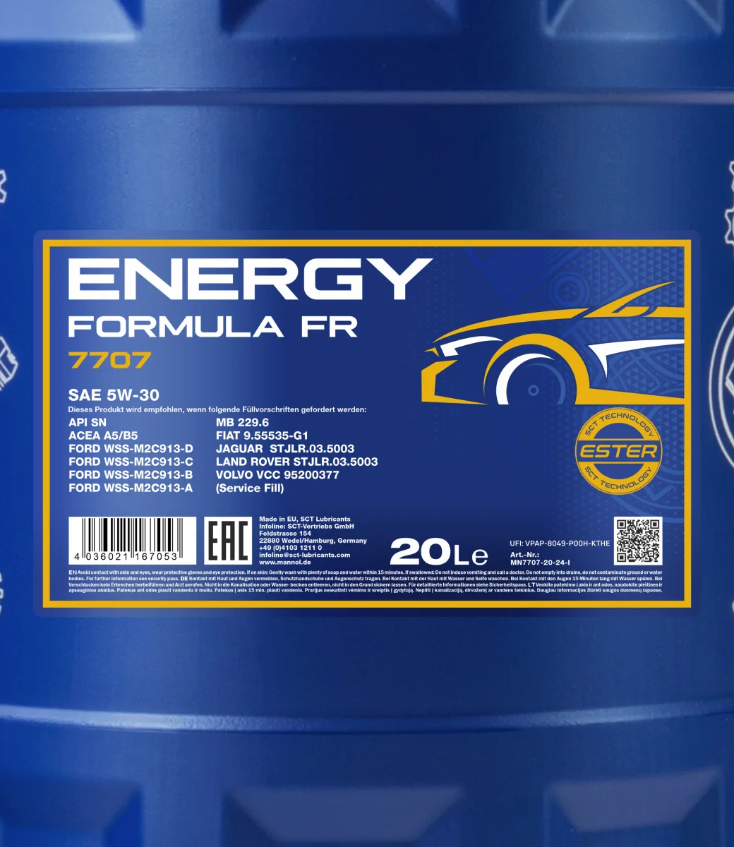 MANNOL Energy Formula FR 5W-30 7707 مصنوعات تصویر 2