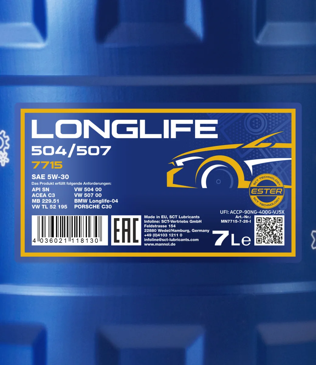 MANNOL Longlife 504/507 5W-30 7715 صورة المنتج 2