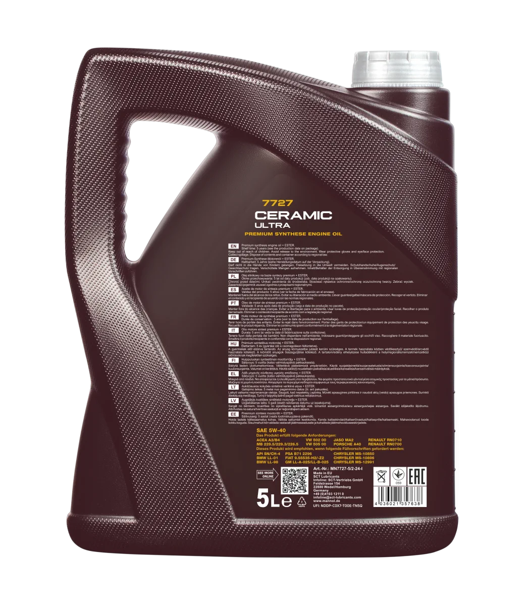 MANNOL Ceramic Ultra 5W-40 7727 5 L product image 2