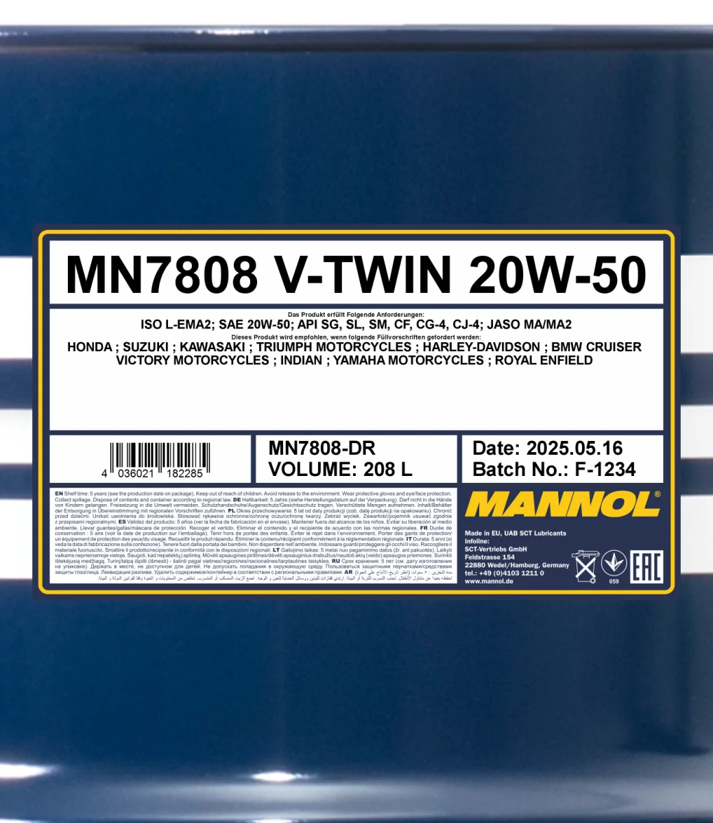 MANNOL V-Twin 4-Takt 20W-50 7808 208 L product image 2