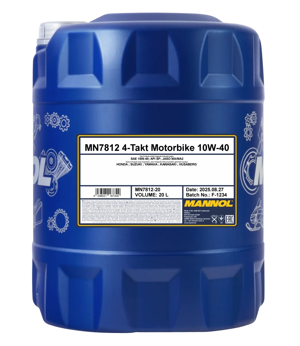 MANNOL 4-Takt Motorbike 10W-40 7812 20L product image