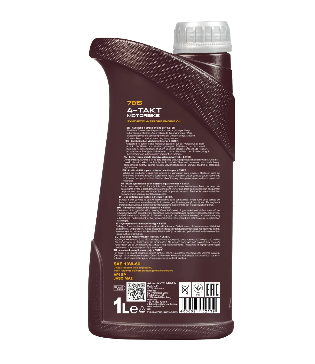 MANNOL 4-Takt Motorbike 10W-60 7815 1L product image 2