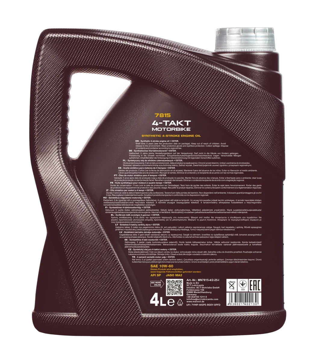 MANNOL 4-Takt Motorbike 10W-60 7815 4 L product image 2