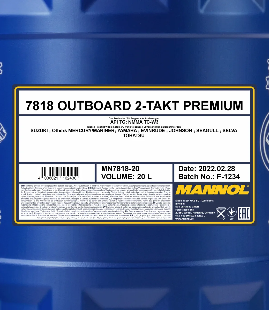 MANNOL Outboard 2-Takt Premium 7818 مصنوعات تصویر 2
