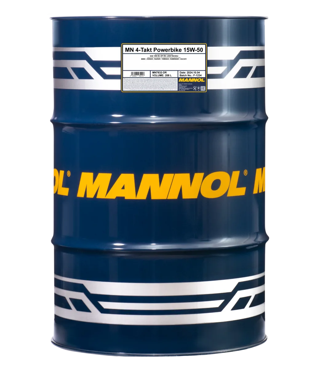 MANNOL 4-Takt Powerbike 15W-50 7832 208L product image