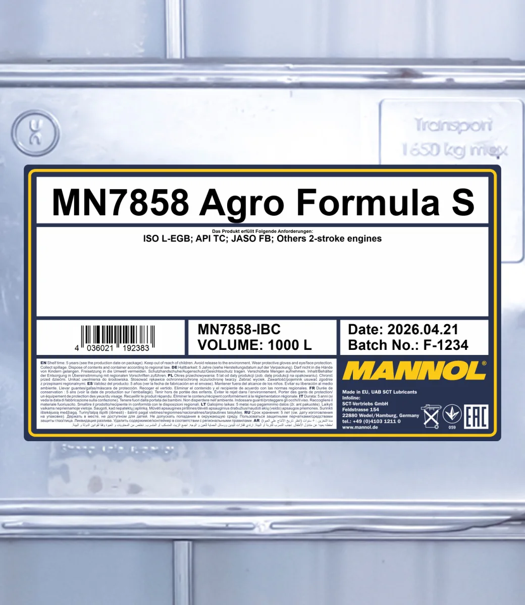 MANNOL Agro Formula S 7858 1000L product image 2