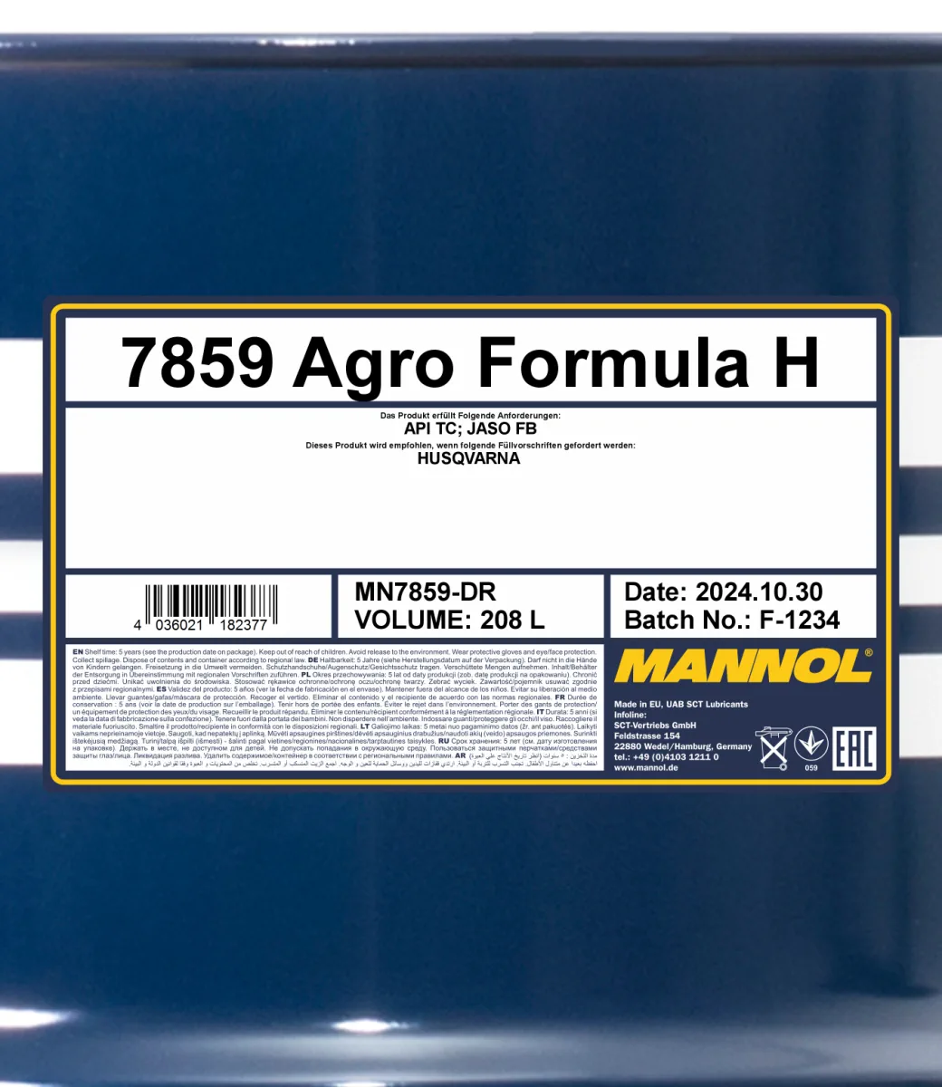 MANNOL Agro Formula H 7859 208L product image 2