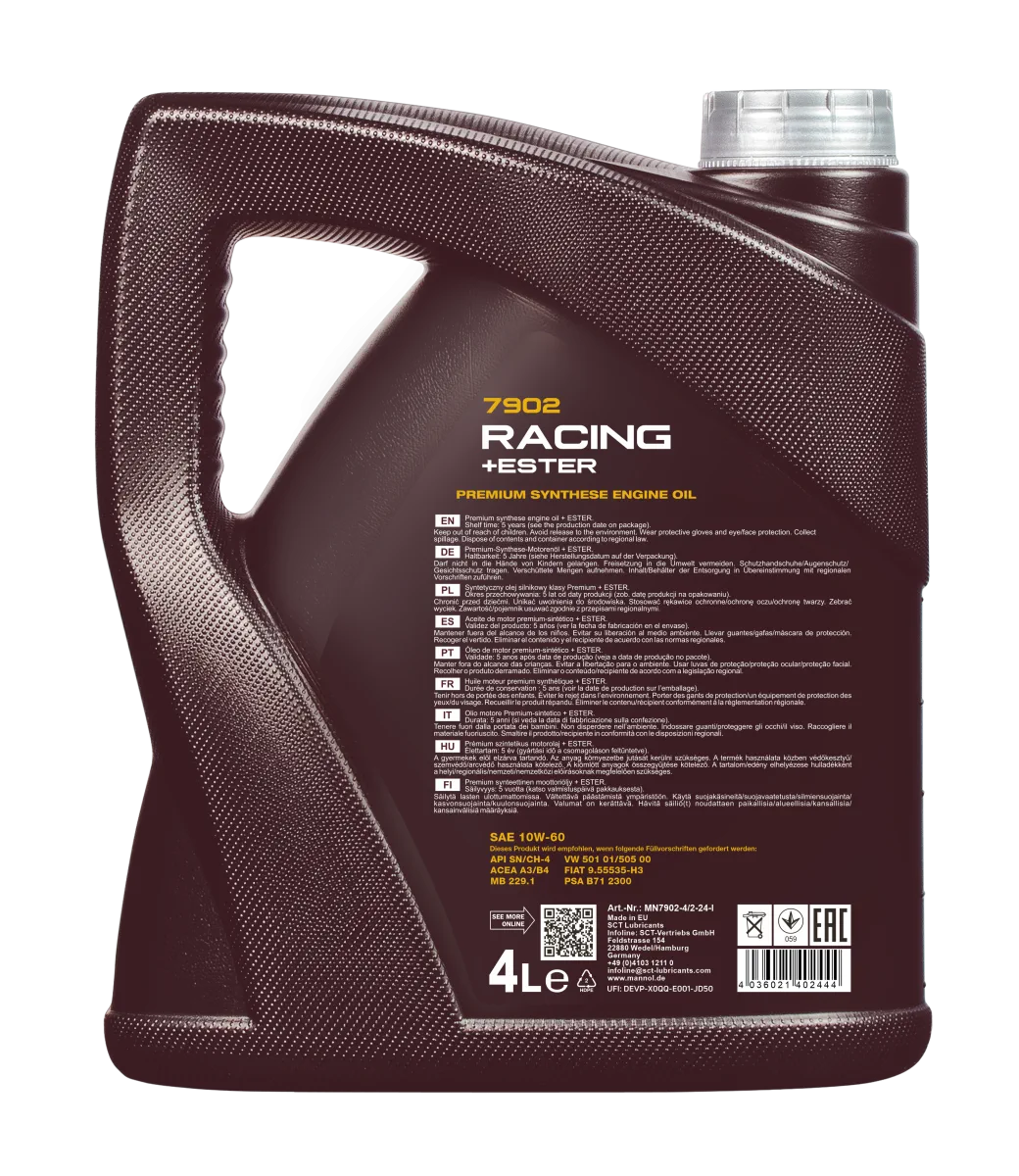 MANNOL Racing + Ester 10W-60 7902 4L product image 2
