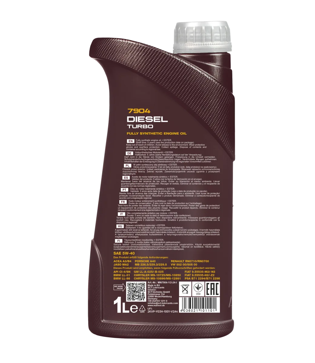 MANNOL Diesel Turbo 5W-40 7904 1L product image 2