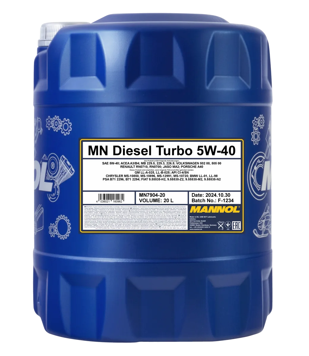 MANNOL Diesel Turbo 5W-40 7904 20L product image